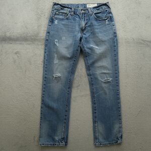 TK AXEL Jeans Mens Size 32x32 Blue Original Slim Fit Med-Stone Wash Distressed